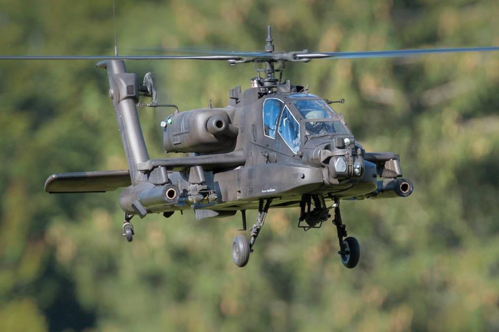 Roban AH-64 Apache Green 700 Size Scale Helicopter - ARF