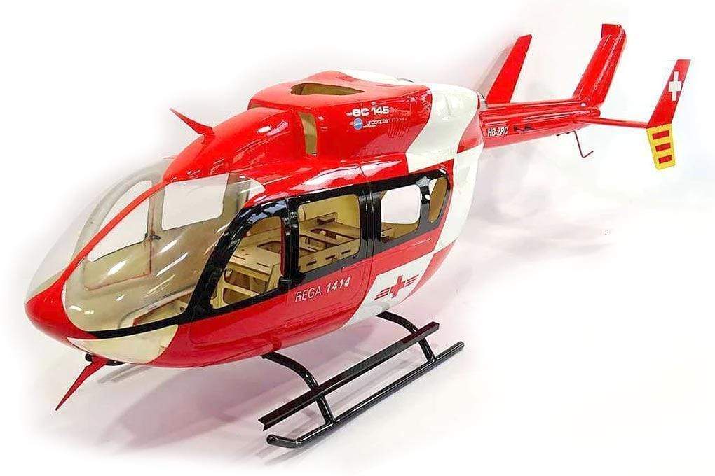 Roban EC-145 Swiss Medic Red/White 600 Size Helicopter Scale Conversion - KIT