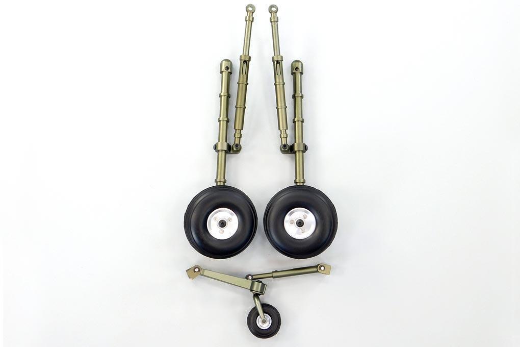 Roban Green AH-64 700 Size Replacement Landing Gear RBN-RCH-70-003-AH64-GREEN
