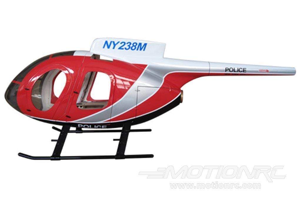 Roban MD-500E Police Red/White 600 Size Helicopter Scale Conversion - KIT