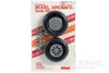 Robart 69.8mm (2.75") x 22.2mm Diamond Treaded PU Rubber Wheels for Multiple Axle Sizes (2 Pack) ROB132