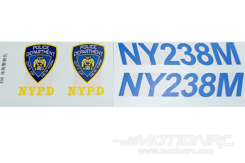 RotorScale MD500E Police Blue 450 Decal Set