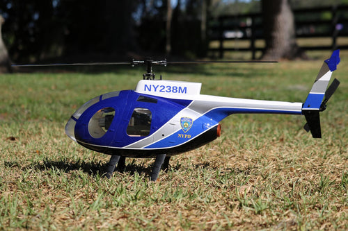 RotorScale MD500E Police Blue 450 Size Helicopter - PNP RSH0001P