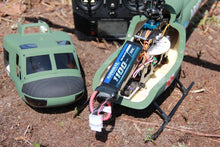 Lade das Bild in den Galerie-Viewer, RotorScale UH-1A Huey Medic Green 450 Size Helicopter - PNP
