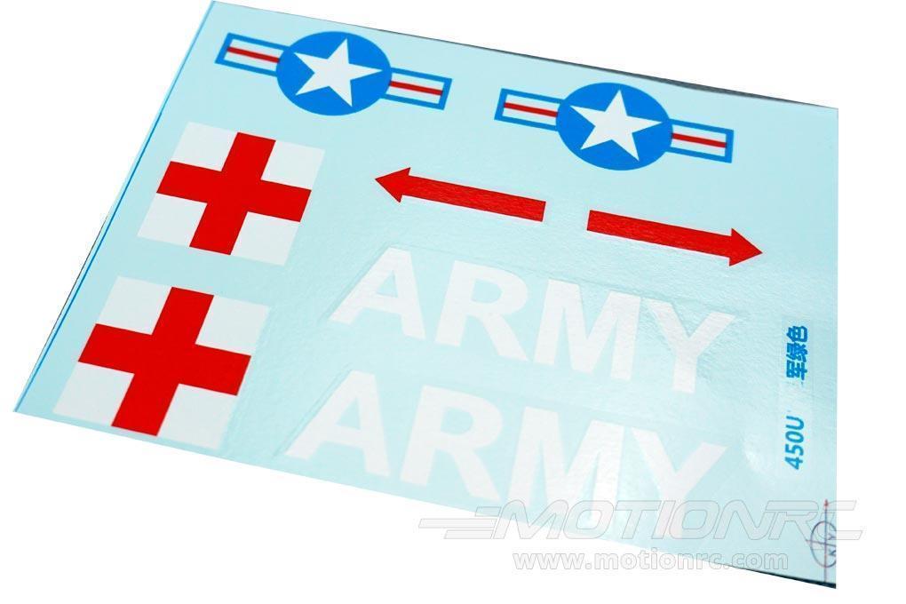 RotorScale UH-1A Medic 450 Green Decal Set