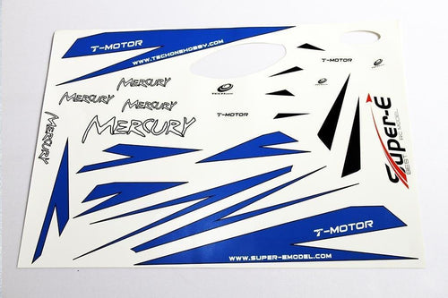 TechOne Mercury Decal Sheet - Blue TEC0904MH001B