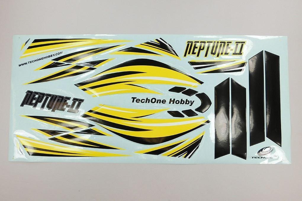 TechOne Neptune II Decal Sheet - Yellow TEC0918MH001