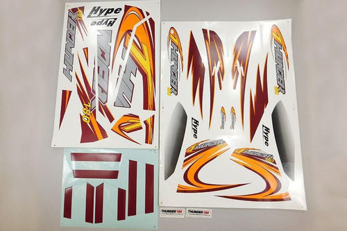 TechOne Thunder Decal Sheet - Orange TEC088112O