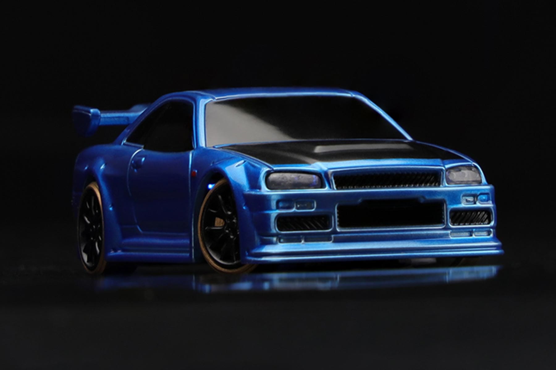 Turbo Racing Drift Car Blue 1/76 Scale 2WD with Gyro - RTR TBRC64B