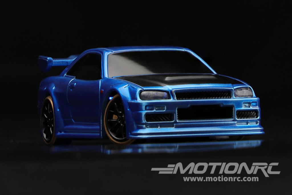 Turbo Racing Drift Car Blue 1/76 Scale 2WD with Gyro - RTR TBRC64B