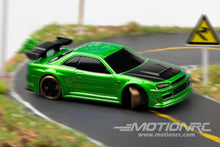 Load image into Gallery viewer, Turbo Racing Drift Car Green 1/76 Scale 2WD with Gyro - RTR TBRC64G
