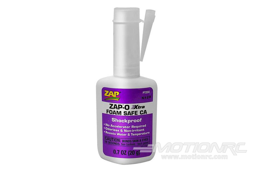 Zap Foam Safe CA Glue Zap-O Xtra - 0.7 oz (21mL) PT-25X
